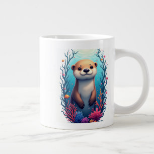 "Niedliches Meer im Grünen Unterwasser Kunst, Dich Jumbo-Tasse