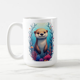 "Niedliches Meer im Grünen Unterwasser Kunst, Dich Kaffeetasse