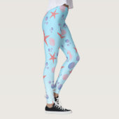Niedliches Meer Muschel Seestern Küste Summer Ocea Leggings (Rechts)