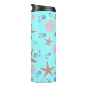 Niedliches Meer Muschel Seestern Küste Summer Ocea Thermosbecher (Nach rechts gedreht)