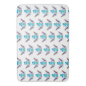Niedliches Meer Octopus bunt Bath Mat Badematte (Vorderseite Vertikal)