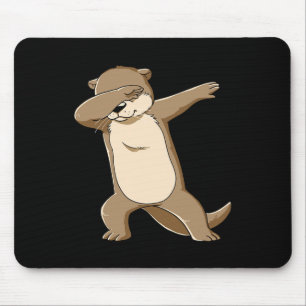 Niedliches Meer Otter tanzen Kinder Frauen Männer Mousepad