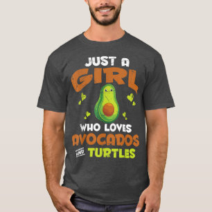 Niedliches Meer Tier Avocado Lover Girls T-Shirt