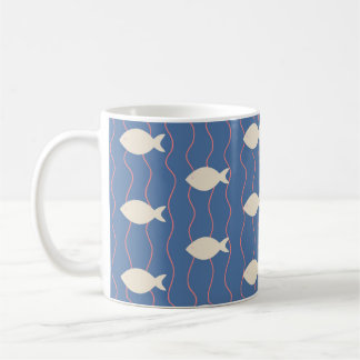 Niedliches Meeresmeer Fische Wassernautik Stilvoll Kaffeetasse