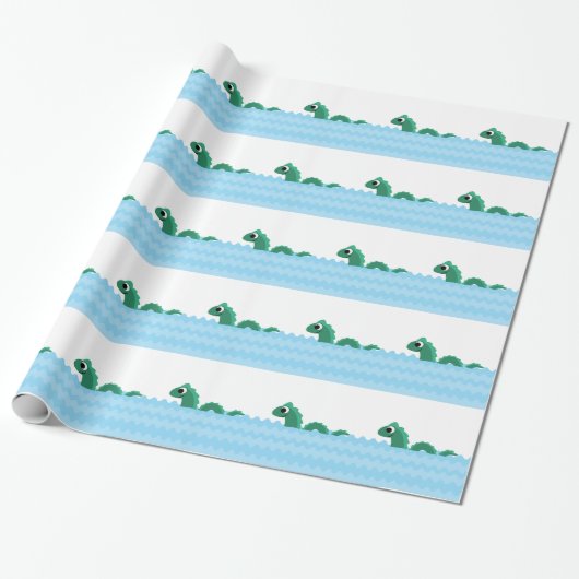 Niedliches Meeresmonster Geschenkpapier (Ungerollt)