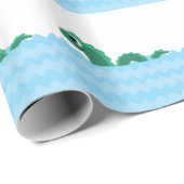 Niedliches Meeresmonster Geschenkpapier (Rolleneckpunkt)