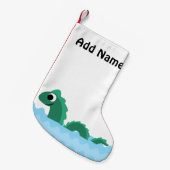 Niedliches Meeresmonster Kleiner Weihnachtsstrumpf (Vorderansicht (hängend))