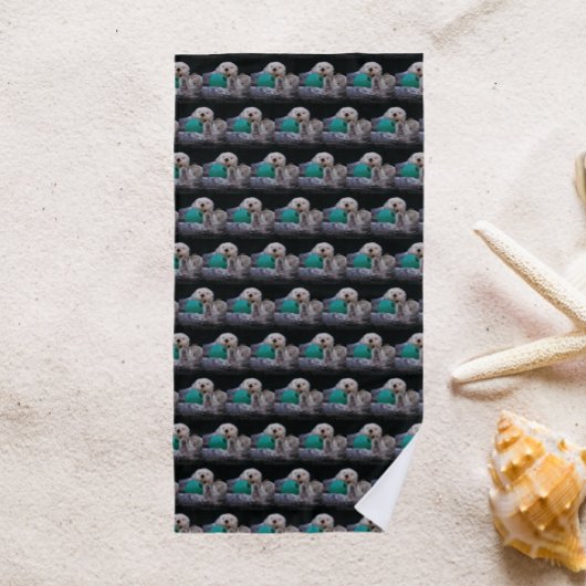 Niedliches Meeresraupenmuster Strandtuch