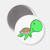 Niedliches Meeresschildkrötenmagnet Magnet (Vorderseite/Rückseite)