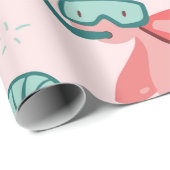 Niedliches Meeresschildkrötenpapier Geschenkpapier (Rolleneckpunkt)