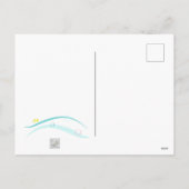 Niedliches Meerjungentauchen Feiertagspostkarte (Rückseite)