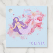 Niedliches Meerjungfrau Rosa Unterwasser für klein Geschenkanhänger (Vorderseite)