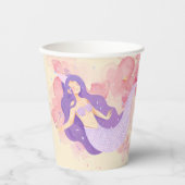 Niedliches Meerjungfrau Rosa Unterwasser für klein Pappbecher (Vorderseite)