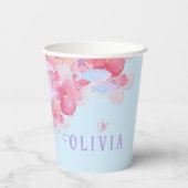 Niedliches Meerjungfrau Rosa Unterwasser für klein Pappbecher (Rückseite)