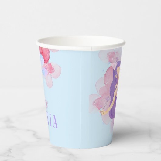 Niedliches Meerjungfrau Rosa Unterwasser für klein Pappbecher (Rechts)