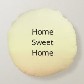 Niedliches Meerkat auf hellsandigen Beige Rundes Kissen (Rückseite)