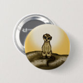niedliches Meerkat Button (Vorne & Hinten)