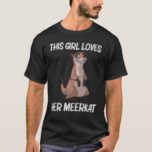 Niedliches Meerkat für Mädchen Kinder Meerkat T-Shirt
