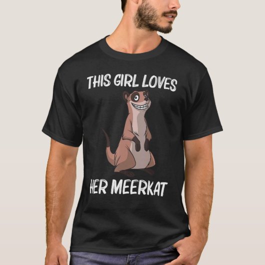 Niedliches Meerkat für Mädchen Kinder Meerkat T-Shirt (Vorderseite)