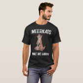 Niedliches Meerkat für Männer Frauen Meerkat Mongo T-Shirt (Vorne ganz)