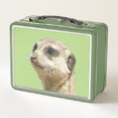 Niedliches Meerkat individualisierbares Lunchbox (Rückseite)