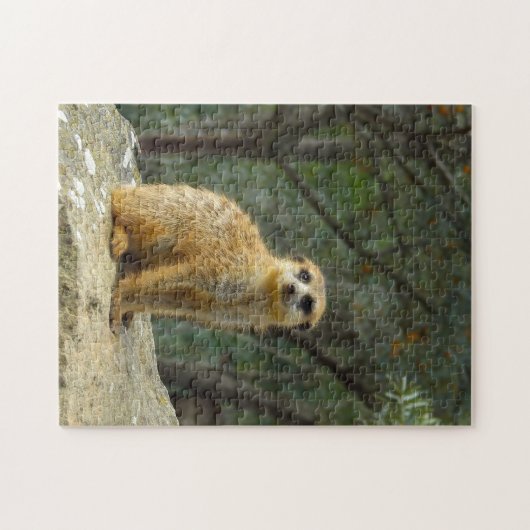 Niedliches Meerkat Sitzbild Puzzle (Horizontal)