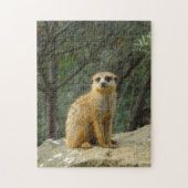 Niedliches Meerkat Sitzbild Puzzle (Vertikal)