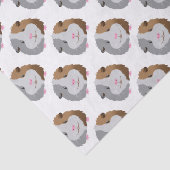 niedliches Meerschweinchengesicht Seidenpapier (Ausschnitt)