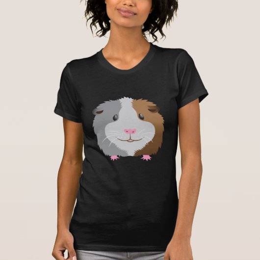 niedliches Meerschweinchengesicht T-Shirt (Vorderseite)