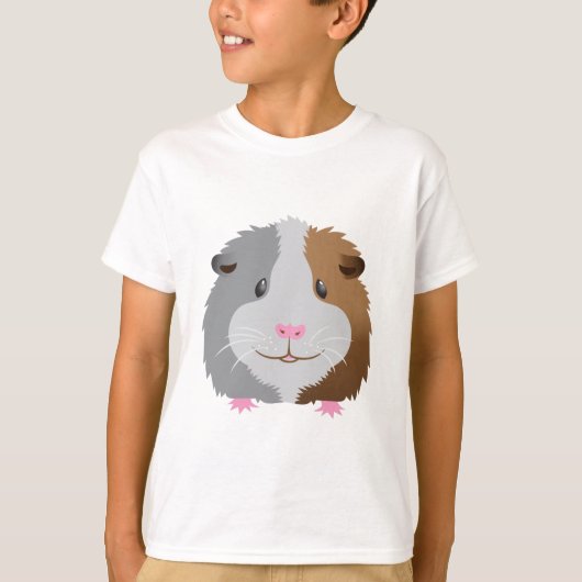 niedliches Meerschweinchengesicht T-Shirt (Vorderseite)