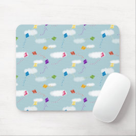 Niedliches mehrfarbiges Kites Kids-Muster Mousepad