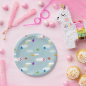 Niedliches mehrfarbiges Kites Kids-Muster Pappteller (Party)