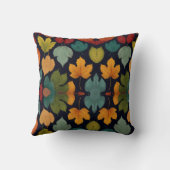Niedliches mehrfarbiges Leaf Kissen (Rückseite)