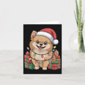 Niedliches Meraner Weihnachtsdesign Funny Dog Love Karte (Vorderseite)