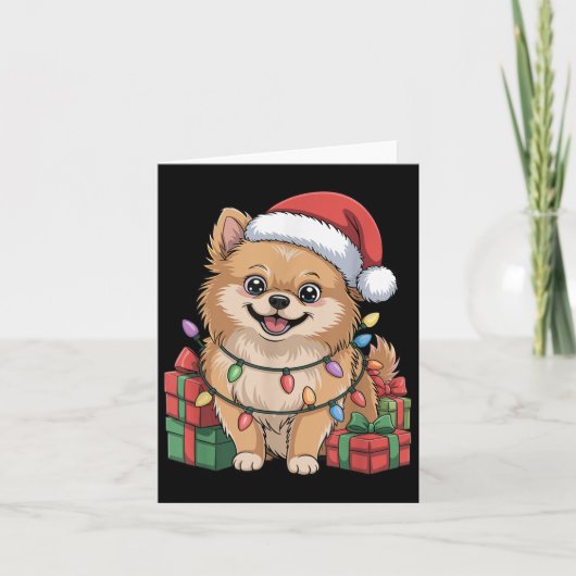 Niedliches Meraner Weihnachtsdesign Funny Dog Love Karte (Vorderseite)