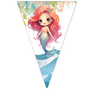 Niedliches Mermaid-Jagdbanner Wimpelkette