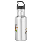 Niedliches Mermaid mit Seepferden Wasserflasche (Rückseite)