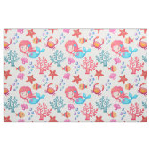 Niedliches Mermaid-Muster Unterwasserthemenprogram Stoff (Fat Quarter (45,7 x 55,9 cm))