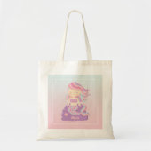 Niedliches Mermaid Ombre Girl Name Tote Bag Tragetasche (Vorne)