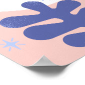 Niedliches Mermaid Pink Kinderzimmer Kinder Poster (Ecke)