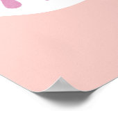 Niedliches Mermaid Pink Kinderzimmer Kinder Poster (Ecke)