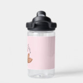 Niedliches Mermaid Unicorn mit Name Trinkflasche (Rückseite)