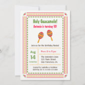 Niedliches mexikanisches Fiesta Latino Kindergebur Einladung (Rückseite)