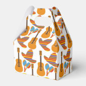 Niedliches mexikanisches Fiesta-Muster Geschenkschachtel (Rückseite)