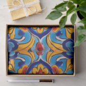 Niedliches mexikanisches Fliesenmuster Seidenpapier (Geschenk)