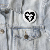 Niedliches Michigan Pride Herz Button (Beispiel)