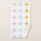 Niedliches Mid Mod Stars Muster Minimalistisch ros Badhandtuch Set (Handtuch)