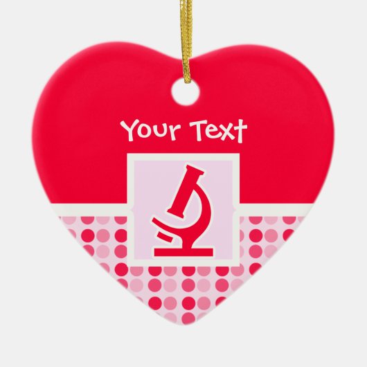 Niedliches Mikroskop Keramikornament (Vorne)