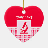 Niedliches Mikroskop Keramikornament (Hinten)