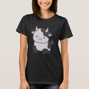 Niedliches Milchkuhbulletin mit Hörnern - Adorable T-Shirt